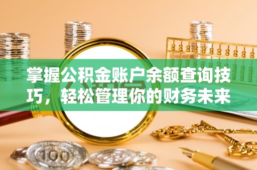 潮南掌握公积金账户余额查询技巧，轻松管理你的财务未来