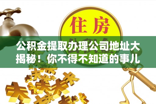 潮南公积金提取办理公司地址大揭秘！你不得不知道的事儿