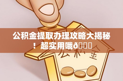 潮南公积金提取办理攻略大揭秘！超实用哦😉