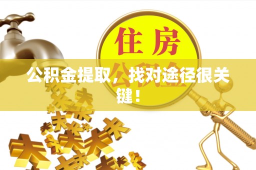 潮南公积金提取，找对途径很关键！