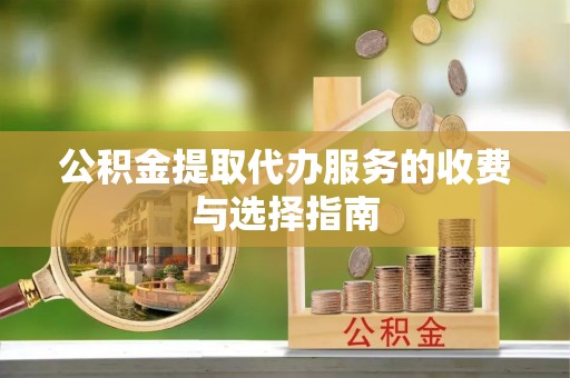 潮南公积金提取代办服务的收费与选择指南