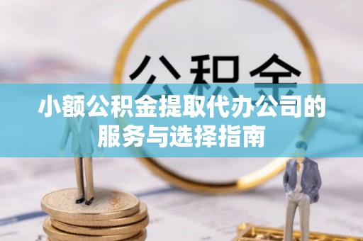 潮南小额公积金提取代办公司的服务与选择指南